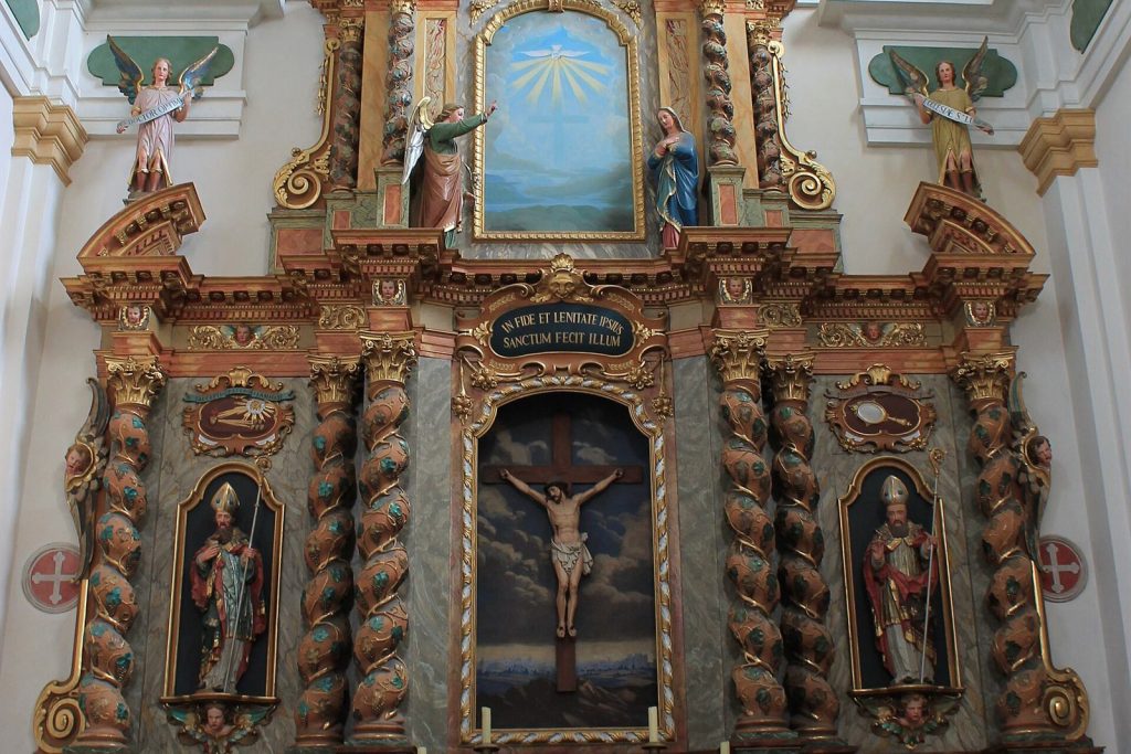 Retable baroque du maître-autel de l'église Saint-François-de-Sales d'Annecy